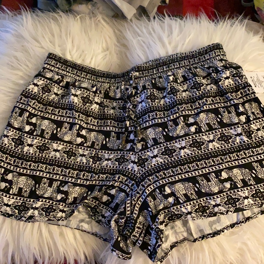 Brand new elephant patterned shorts